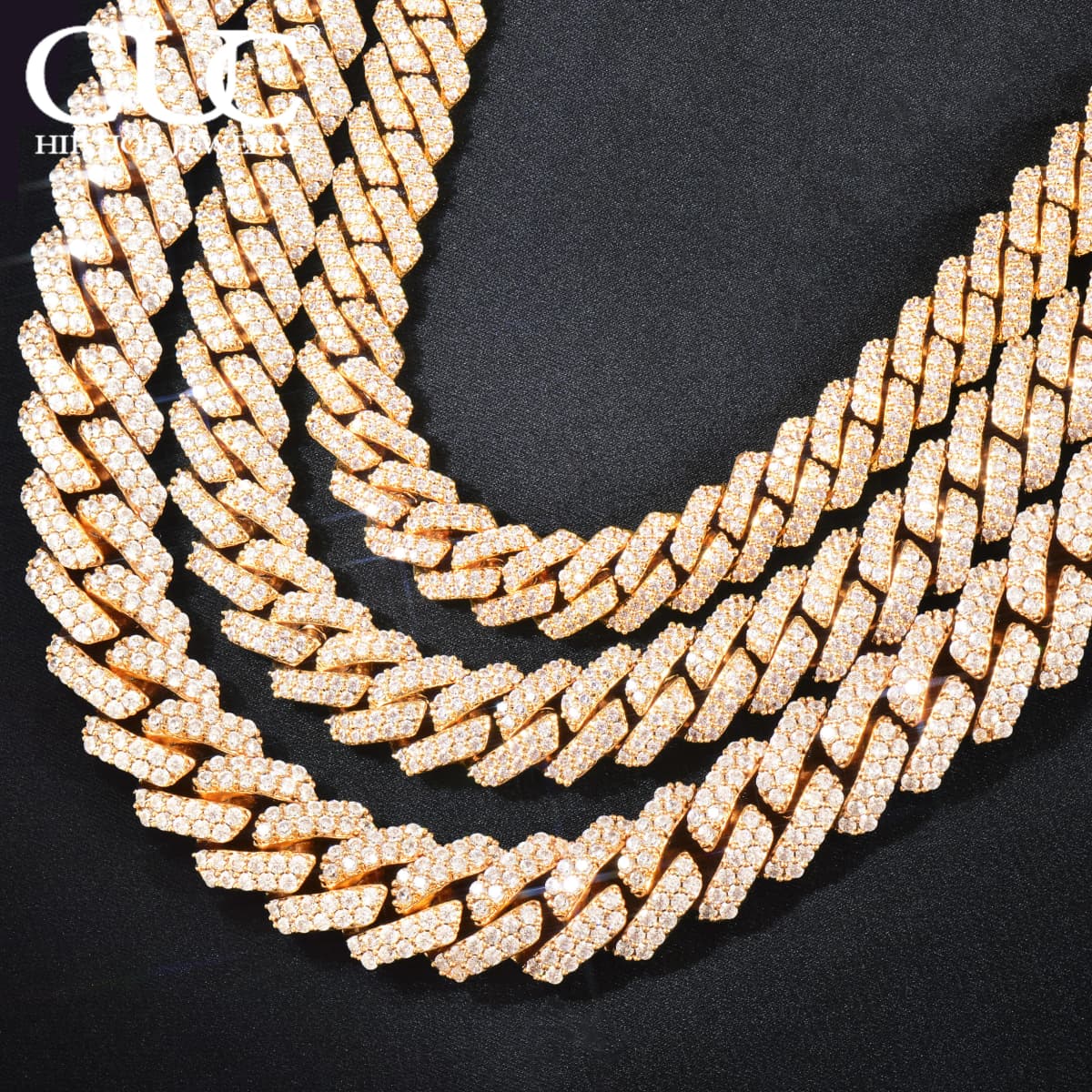 8mm 10mm 12mm Miami Cuban Chain Necklace For Men Women Iced Out Zircon Hip Hop Link Gold Silver Color Fashion Rock Jewelry