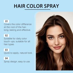 Hair Color Spray Temporary White Hair Dye Washable Non-sticky for Halloween Cosplay Party Costume Makeup Brown Hair Dye Spray