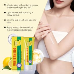Lemon Brightening Body Lotion Gently Moisturizes Dry Skin Even Skin Tone Whitening Nourishing Lightening Body Cream