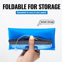 WRELS Water Collection Filtration Bag for Water Filtration System Survival Water Filter Straw Foldable BPA-Free Filtration Bag