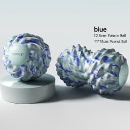 EVA Fascia Ball or Peanut Massage Ball Deep Tissue Trigger Point Massager for Muscle Relief Shoulder Back Leg Foot