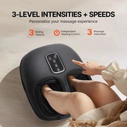 Automatic Foot Massage Machine with Fully Wrapped Rollers Sole Kneading Airbag Pressing Relaxation Foot Massager,Best Gift for Women Mental
