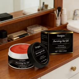 Hoegoa Nourishing Hair Gel for Men Women Edge Control Damage Repair Anti Frizz Long Lasting Style Smooth Glossy Hair Styling Gel