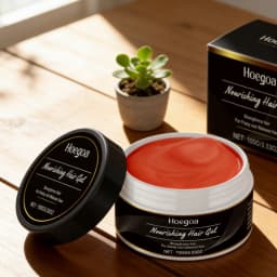 Hoegoa Nourishing Hair Gel for Men Women Edge Control Damage Repair Anti Frizz Long Lasting Style Smooth Glossy Hair Styling Gel