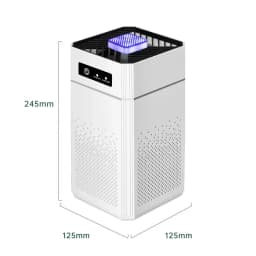 Negative Ion Air Purifier Smoke Odor Generator Protable Air Cleaner Household for Car Room Kitchen with Replaceable HEPA Filter