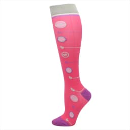 Men's Running Compression Socks Basketball Cycling Socks Medical Prevention Varicocele Travel Cute pattern