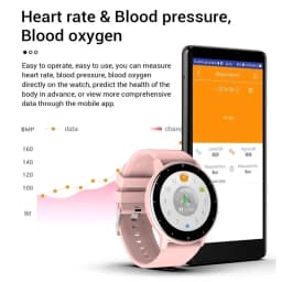 LIGE Women Smart Band Watch Real-time Weather Forecast Activity Tracker Watches Heart Rate Monitor Sports Ladies Smart Watch Men