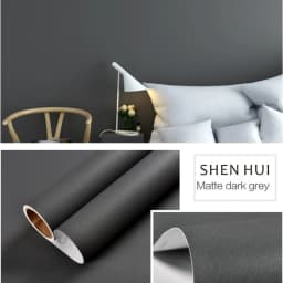 2/3/5M Matte Wallpaper Green/White/Black PVC Self-Adhesive for Wall Shelf Liner Table Door Living Room Contact Paper Wall Decor