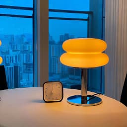 Macaron Glass Table Lamp Trichromatic Dimming Living Room Atmosphere Lamps Eye Protection Night Light Girl Bedroom Bedside Decor
