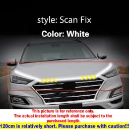 LED Auto Car Hood Lights Strip Universal Lamps Ambient Lights For Hyundai Tucson 2016-2020 Start-Scan Daytime Running Light DRL
