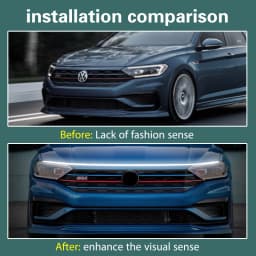 LED Auto Car Hood Lights Strip Universal Lamps Ambient Lights For Hyundai Tucson 2016-2020 Start-Scan Daytime Running Light DRL