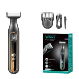 VGR Razor Professional Shaver Portable Body Hair Trimmer IPX6 Waterproof Beard Trimmer Rechargeable Shaver Electric Men V-360