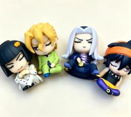 Original JoJo Bizarre Adventure Golden Wind Shoulder Zun Fig Vol.2 Sleeping Bucciarati Abbacchio Narancia Fugo Figure Gashapon