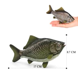  Realistic Catfish Perch Tilapia Angelfish Crucian Carp Freshwater Fish Model Action Figure Decoration Educational Toys For Kid