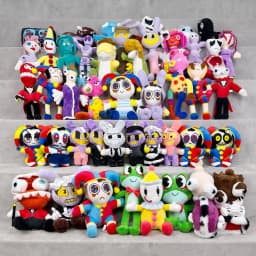 20cm Plush Pendant The Amazing Digital Circus Caine Plush Toys Jax Rabbit Anime Peripherals Plush Keychain Decor Ornaments Gift
