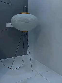 Japanese Noguchi Akari Rice Paper Floor Lamp Wabi Sabi Vintage Standing Light for Living Room Bedroom Home Decor Bedside E27