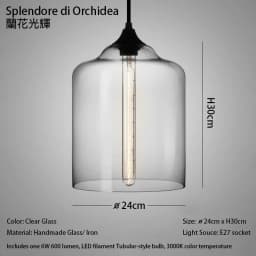 Caren Lighting Handmade Glass Modern Nordic Hanging Loft Glass Pendant Light Decor Lights Fixtures Led Filament Dinningroom Lamp