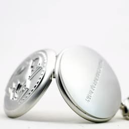 Antique Silver Fullmetal Alchemist Necklace Pendant Quartz Pocket Watch With Chain Gift