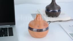 Humidifier Electric Aroma Air Diffuser Wood Ultrasonic Air Humidifier Essential Oil Aromatherapy Cool Mist Maker For Home 300ml