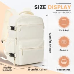 Men Women Air Vacuum Compression Travel Backpack 15.6in Laptop Backpack, Vacuum Clothing Storage Bag Airplane Cabin Backpack