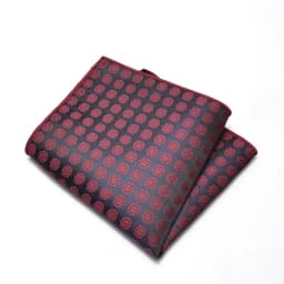 25cm Mens Classic Pocket Square Towel Polyester Paisley Striped Handkerchief Suit Shirt Accessories Wedding Party Navy Red Hanky