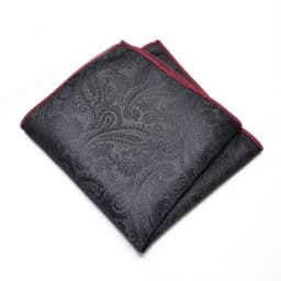 25cm Mens Classic Pocket Square Towel Polyester Paisley Striped Handkerchief Suit Shirt Accessories Wedding Party Navy Red Hanky