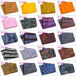 Wholesale Set 10 Piecess Men's Pocket Squares 10In Solid Floral Dots For Men Women Handkerchiefs Set Assorted From 300 Colors