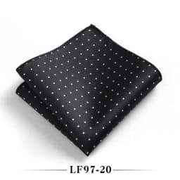 23cm Classic Polka Dot Men Pocket Square Formal Suit Handkerchief Groom Wedding Chest Scarf Black Red Blue Green Polyester Hanky