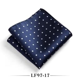 23cm Classic Polka Dot Men Pocket Square Formal Suit Handkerchief Groom Wedding Chest Scarf Black Red Blue Green Polyester Hanky