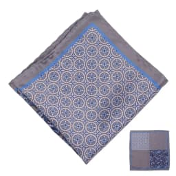 Men's Handkerchief for Paisley Artificial Silk Scarf For Man Dot Pocket Towel Square Scarf Chest Towel for Wedding Flower Print