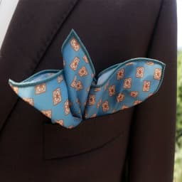 2025 New Floral Printed Pocket Square For Men Formal Silky Soft Handkerchief Wedding Suit Accessories Fashion Brown Yellow Hanky