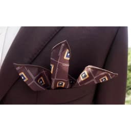 2025 New Floral Printed Pocket Square For Men Formal Silky Soft Handkerchief Wedding Suit Accessories Fashion Brown Yellow Hanky