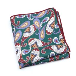 Vintage Fashion Hankerchief Scarves For Man Hankies Men's Pocket Square Handkerchiefs Printing Striped Plaid Snot Rag 26*26cm