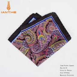 New Fashion Men Handkerchief Pocket Square Popular 32 X 32CM Large Man Paisley Dot Chest Hankies For Wedding Men's Suits Hanky