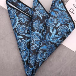 Men's Suit Pocket Square Hongkang Street Style Casual Chest Towel Brown Printed Handkerchief Formal Business Suit Accessories