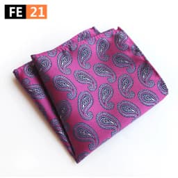 Mens Hanky Pocket Squared Handkerchief Hankerchief Flower Paisley Floral Wedding Party Gift Accessory