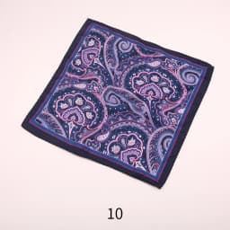 28CM Vintage Floral Handkerchief Men Suit Formal Pocket Square Silk Paisley Hanky Ladies Travel Wristband Bag Accessories Scarf