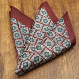 French New Oversized 27cm Mens Red Pocket Square Floral Paisley Print Handkerchief Wedding Party Tuxedo Accessories Groom Hanky