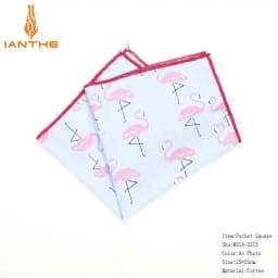 New High Quality Men's 100% Cotton Animals Handkerchief For Man Fish Bear Print Pocket Square Chest Towel SuitS Hankies 25*25cm