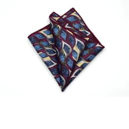 27cm Retro British Style Brown Pocket Square Animal Flower Printed Polyester Handkerchief For Men Towel Formal Suit Tuxedo Hanky