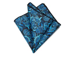 27cm Retro British Style Brown Pocket Square Animal Flower Printed Polyester Handkerchief For Men Towel Formal Suit Tuxedo Hanky