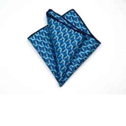 27cm Retro British Style Brown Pocket Square Animal Flower Printed Polyester Handkerchief For Men Towel Formal Suit Tuxedo Hanky