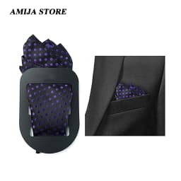 Fashion Pocket Square Holder Handkerchief Keeper Organizer Man Prefolded Handkerchiefs For Men Gentlemen Suit Wearing Accessory