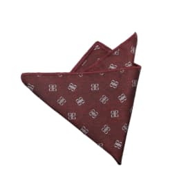 23*23CM Luxury Men's Handkerchief Flower Striped Floral Hankies Polyester Hanky Business red Pocket Square Chest Towel Wedding