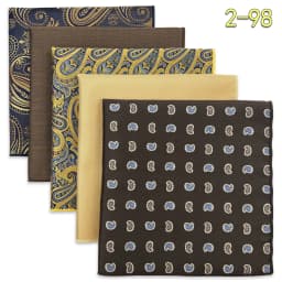 5 Pieces Mens Pocket Squares Set Party Wedding Gift Handkerchief Fashion Formal Bundle Hanky Luxury Unique