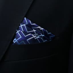 Brand Kerchief Man Dark Blue Striped April Fool's Day Fit Formal Party Pocket Square Handkerchiefs Suit Accessories Men Necktie