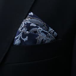 Brand Kerchief Man Dark Blue Striped April Fool's Day Fit Formal Party Pocket Square Handkerchiefs Suit Accessories Men Necktie