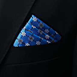 Brand Kerchief Man Dark Blue Striped April Fool's Day Fit Formal Party Pocket Square Handkerchiefs Suit Accessories Men Necktie