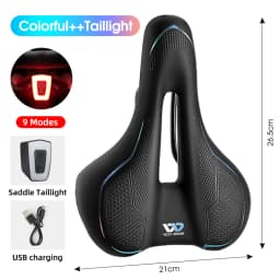 WEST BIKING Thickened Bike Saddle Dual Shock Balls Comfort Hollow Non-Slip Soft Cushion For MTB Road Bike Cycling Accessories