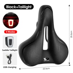 WEST BIKING Thickened Bike Saddle Dual Shock Balls Comfort Hollow Non-Slip Soft Cushion For MTB Road Bike Cycling Accessories